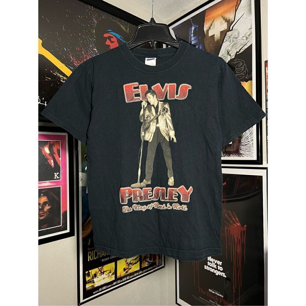 Vintage Y2K Elvis Presley King Of Rock Tee